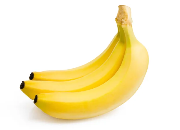 Δέσμη μπανανών που απομονώνονται σε λευκό — Φωτογραφία Αρχείου