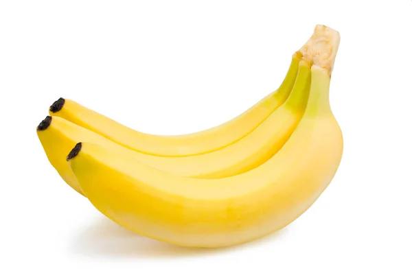 Racimo de plátanos aislados en blanco —  Fotos de Stock