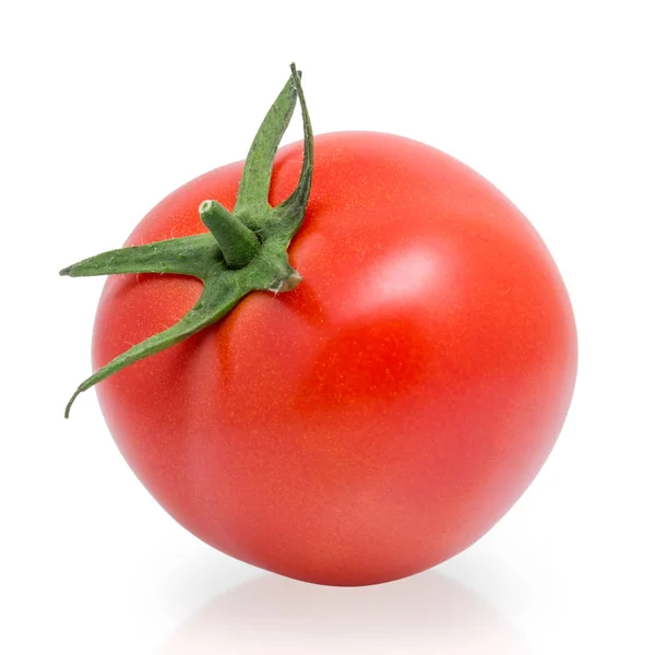 Une tomate mûre isolée sur — Photo