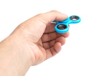 Çocuk büküm mavi eller