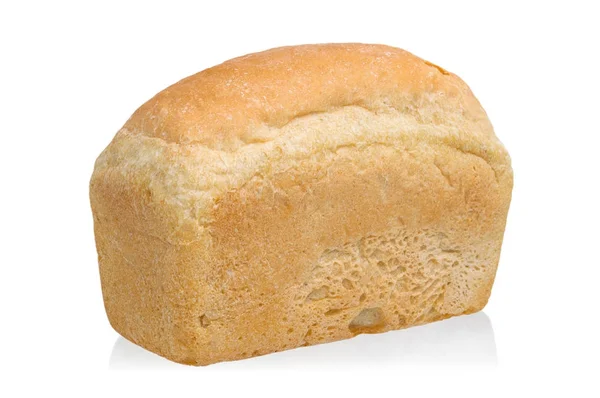 白で隔離される全体のパン — ストック写真