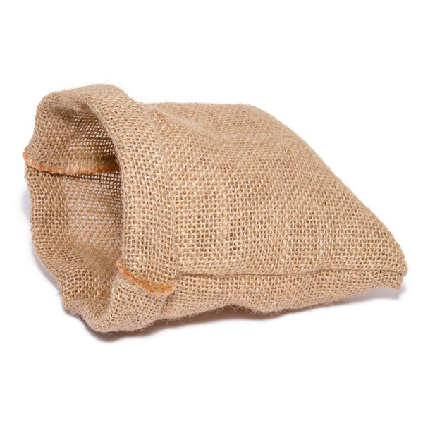 Empty bag from sacking isolated