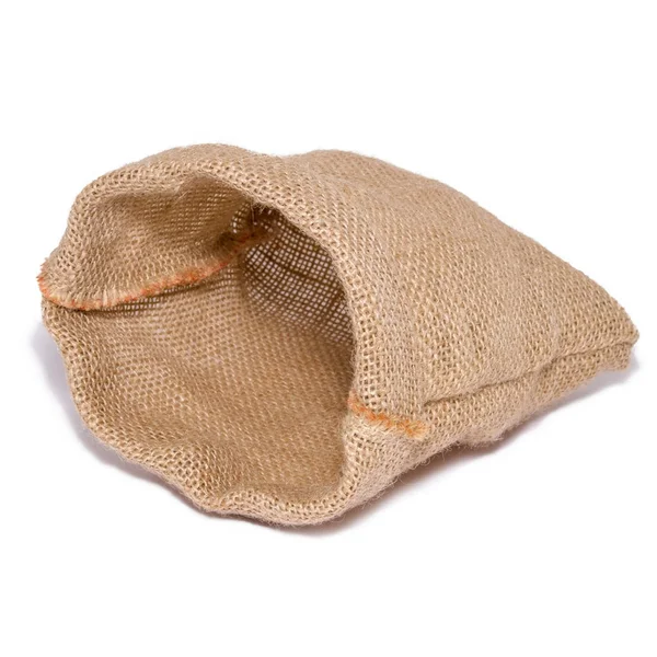 Empty bag from sacking isolated — Stock Photo, Image