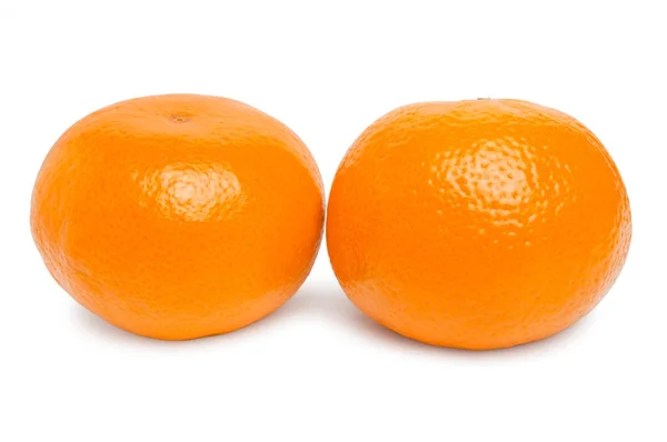 Two ripe fresh juicy tangerine — Stock Photo, Image