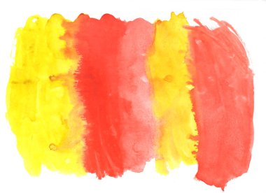 Rainbow abstract aquarel