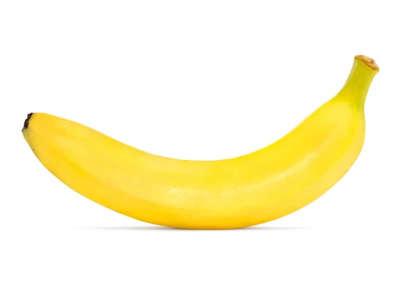 Enkele rijpe banaan geïsoleerd op — Stockfoto