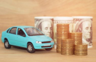 satın alma araba Doları sikke yığını