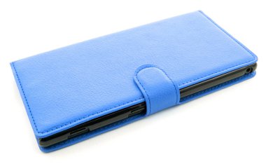 cep telefonu kapağı mavi. İzole