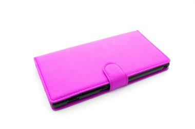 pembe cep telefonu kapağı. İzole