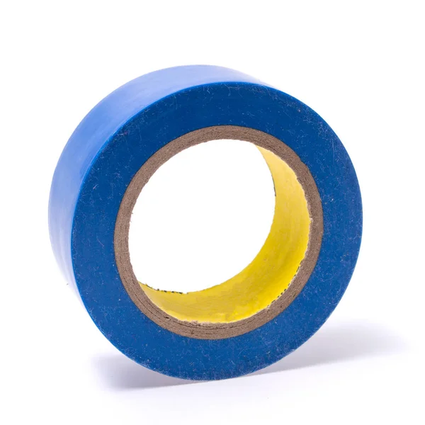 Roll of blue Electrical insulating tape isolated — Stock Photo, Image