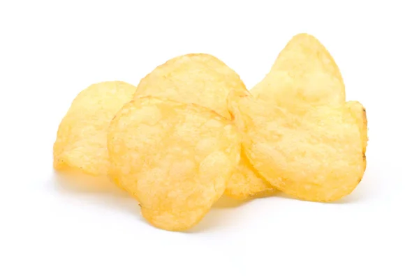 Chips Kartoffel isoliert auf weißem Hintergrund — Stockfoto