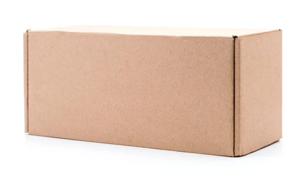 Cardboard box isolated on white background — Stock Photo, Image