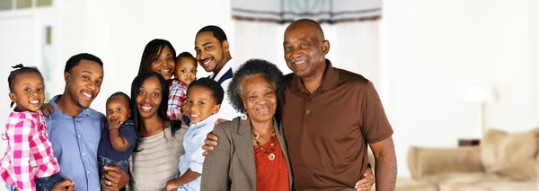 Happy African American Family — Stock Photo, Image