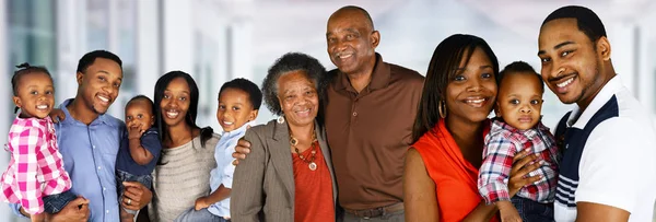 Felice famiglia afroamericana — Foto Stock