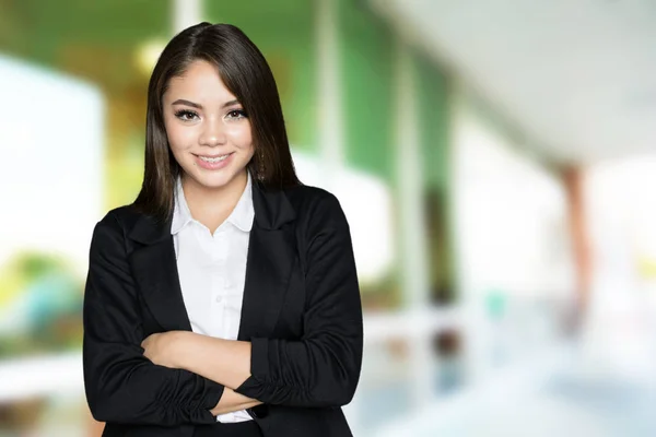 Hispânica empresária trabalho — Fotografia de Stock