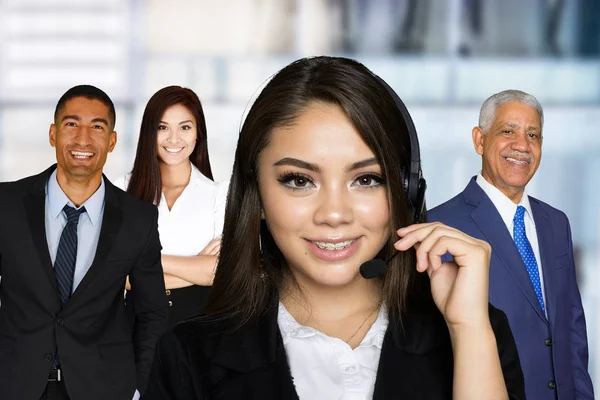 Equipe de negócios no trabalho — Fotografia de Stock