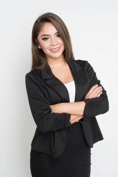 Businesswoman on White Background — Stock Photo, Image