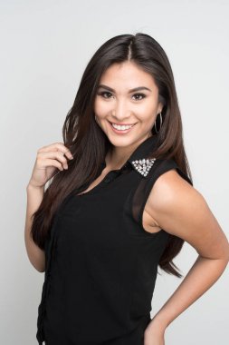Happy Hispanic Woman