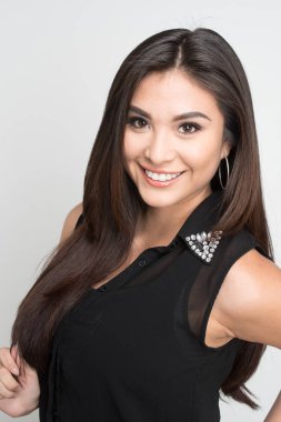Happy Hispanic Woman