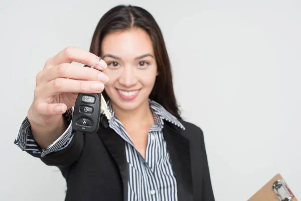 Businesswoman on White Background — Stock Photo, Image