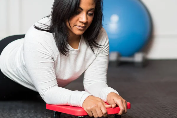 Hem Gym träning — Stockfoto