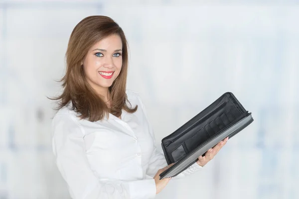 Happy Hispanic Businesswoman — Stock Photo, Image