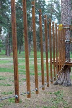  macera halat Parkı sıcak ve güneşli yaz veya bahar günü