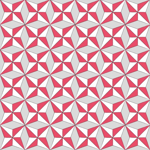 Fichier EPS10. Modèle géométrique floral vectoriel sans couture — Image vectorielle
