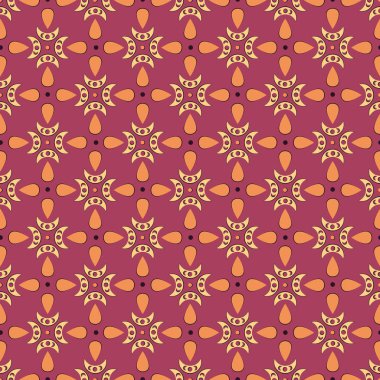 Eps10 dosyası. Sorunsuz çiçek geometrik desenli. Vintage adam