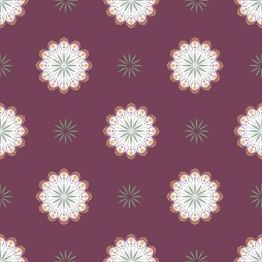 Eps10 dosyası. Sorunsuz çiçek geometrik desenli. Vintage adam