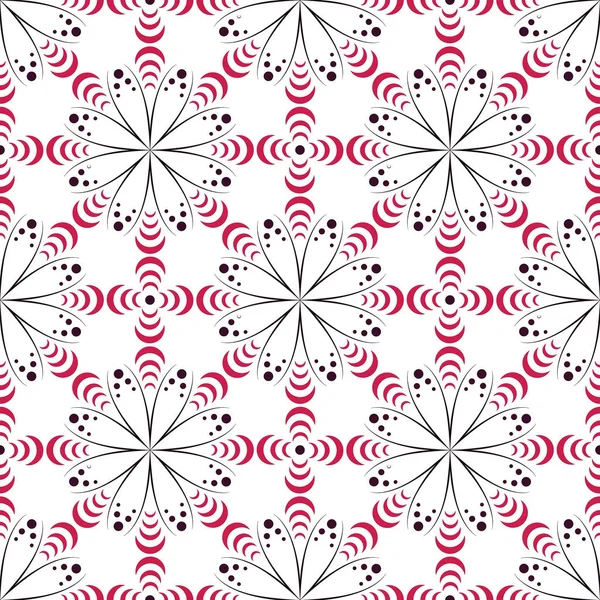 Eps10 Datei. nahtlose florale geometrische Muster. Vintage Backgroun — Stockvektor