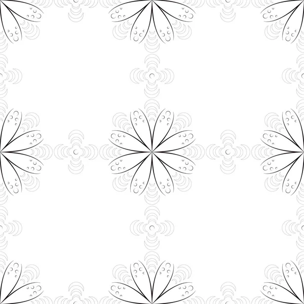 Eps10 Datei. nahtlose florale geometrische Muster. Vintage Backgroun — Stockvektor