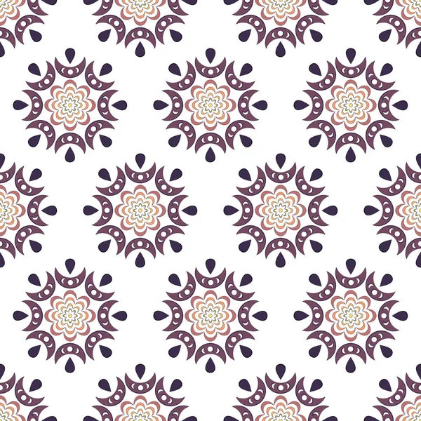 Eps10 Datei. nahtlose florale geometrische Muster. Vintage Backgroun — Stockvektor