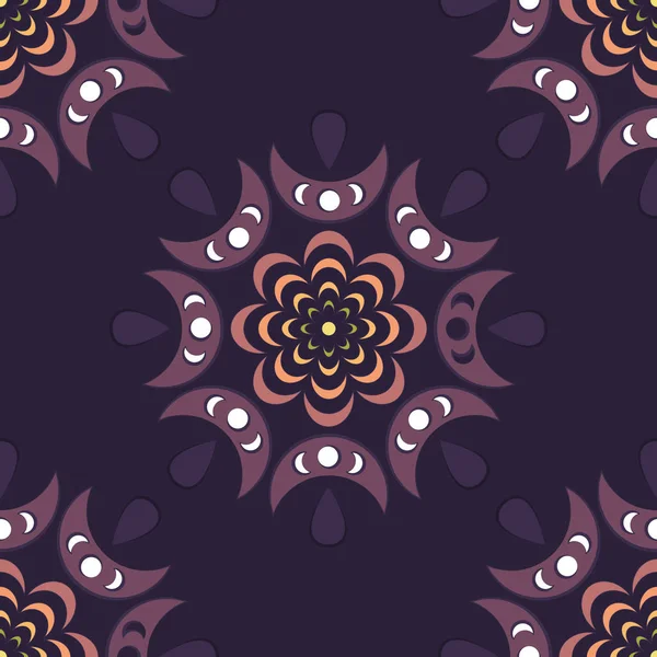 Eps10 Datei. nahtlose florale geometrische Muster. Vintage Backgroun — Stockvektor