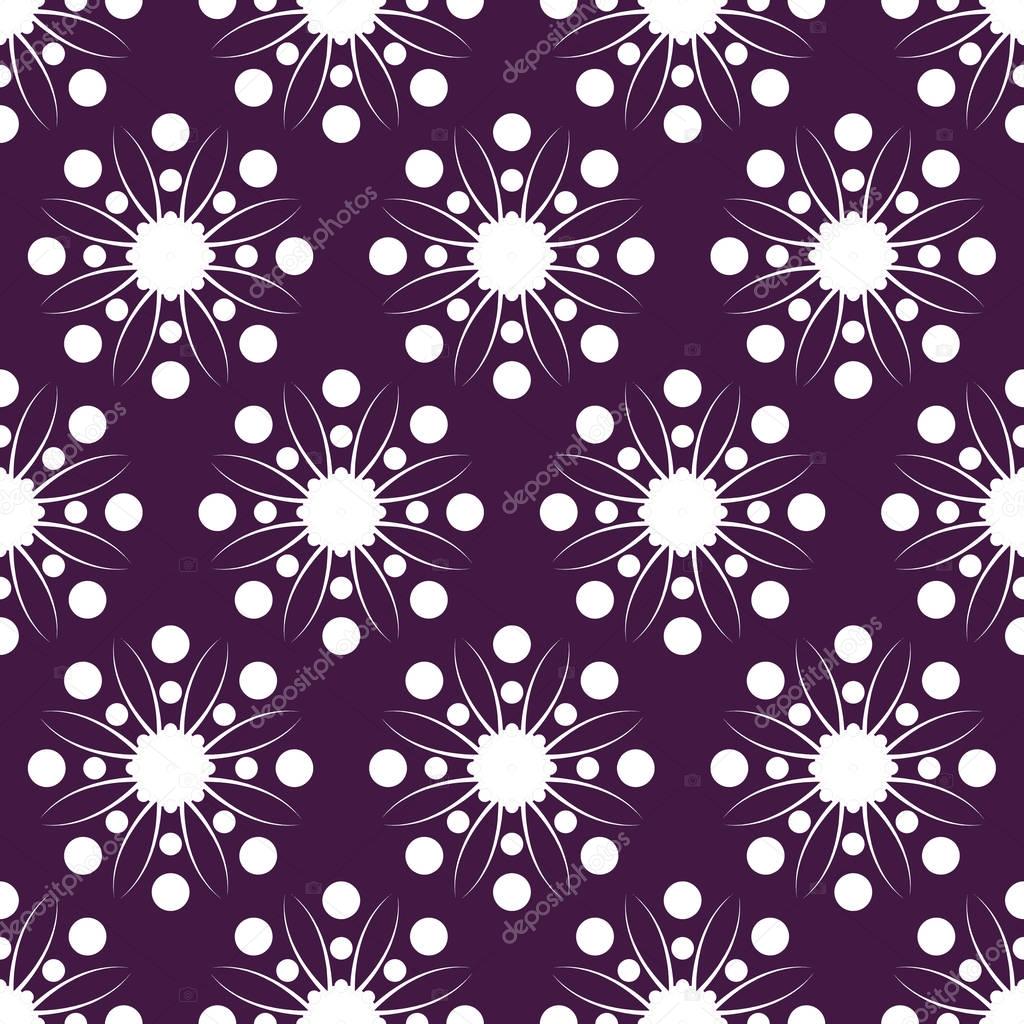 EPS10 file. Seamless floral geometric pattern. Vintage backgroun