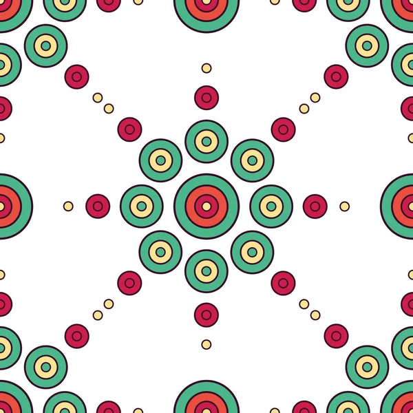 Eps10 Datei. nahtlose florale geometrische Muster. Vintage Backgroun — Stockvektor