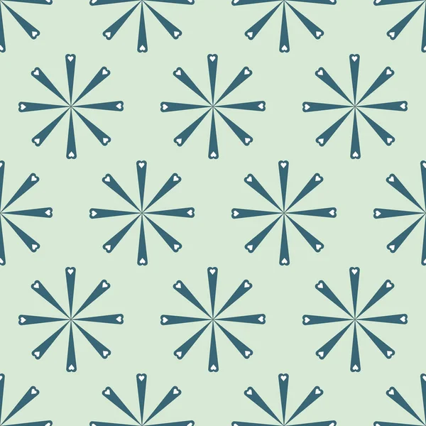 EPS10 file. Seamless floral geometric pattern. Vintage backgroun — Stock Vector