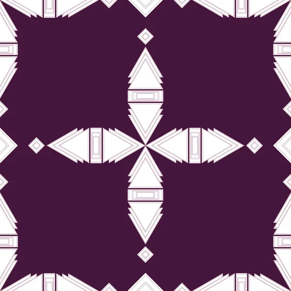 Fichier EPS10. Motif géométrique floral sans couture. Backgroun vintage — Image vectorielle