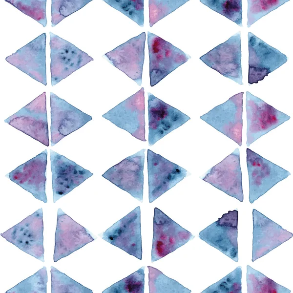 벡터 물색 Rhombus trinagles tile seamless pattern background — 스톡 벡터