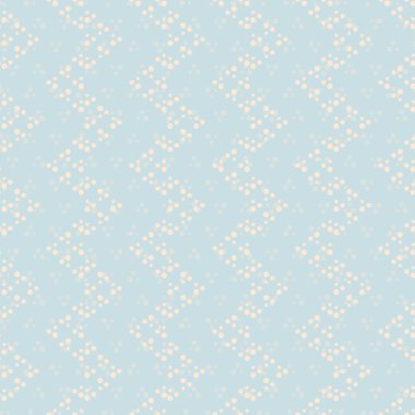 Vektör açık mavi noktalı zig zag çizgileri pürüzsüz desen arkaplanı