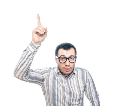 Adam bir şey işaret