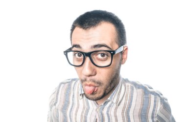 Deli adam dilleri yapışkanlık dışarı