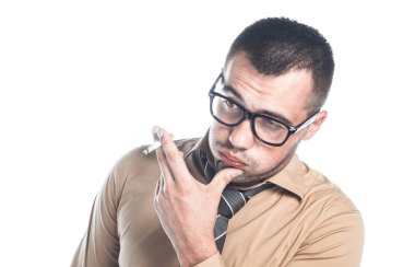 Beyaz izole kötü yaşam tarzı