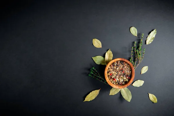 Spezie Nella Ciotola Grani Misti Vari Essiccati Cottura Degli Alimenti — Foto Stock