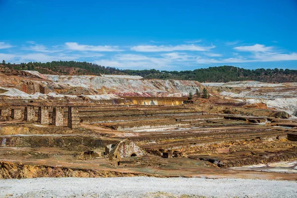 Minas Tinto Antiga Mineração Britânica Andaluzia Espanha — Fotografia de Stock