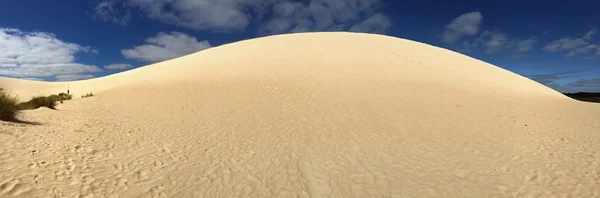 Панорамний вид на високий хребет піщаної височини. Панорама маленької Сахари — стокове фото