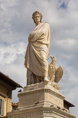 Durante degli Alighieri, heykeli olarak da adlandırılan Dante ve kartal Floransa, İtalya