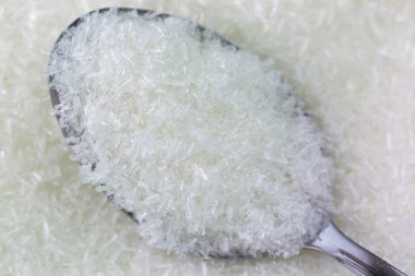 Makro doku Msg dolu kaşık pul, monosodyum Glutamat, sodyum tuzu
