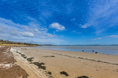 Peaceful afternoon at Dunalley Beach, Frederic Henry Bay, east coast of Tasmania clipart
