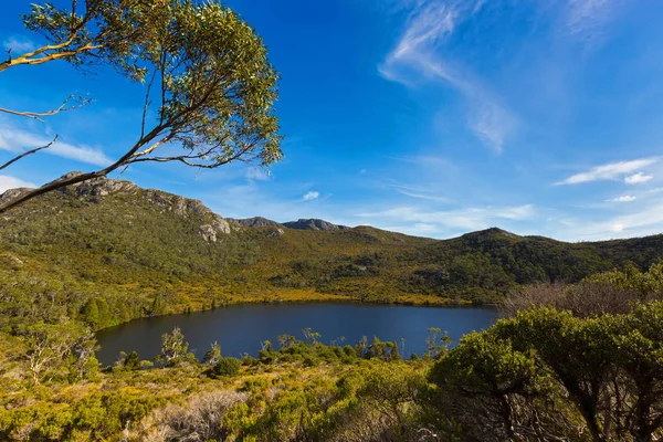 Jezioro Lilla, część Cradle Mountain-Lake St Clair National Park, Tasmania — Zdjęcie stockowe